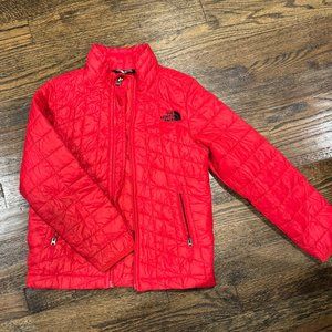North Face Youth Kids Thermoball Jacket Packable Red XS 6